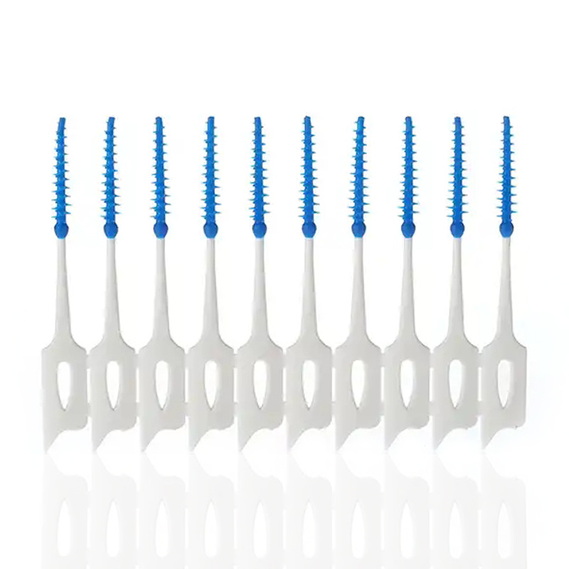 New Disposable Interdental Brush Dental Floss Picks Ended Rubber Toothpick Toothpick Interdental Brush Toothpick