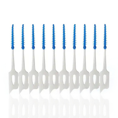 New Disposable Interdental Brush Dental Floss Picks Ended Rubber Toothpick Toothpick Interdental Brush Toothpick