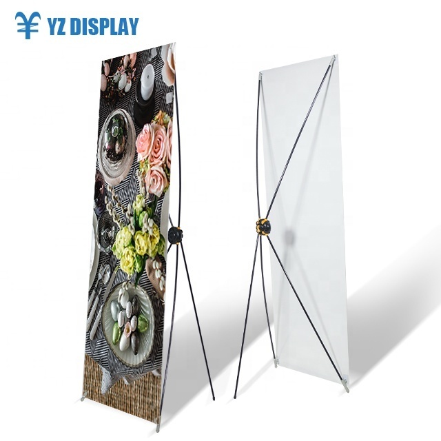 Heavy-duty Retractable Banner Stand X Stand Banner Fiberglass + Aluminum Pole X Banner Stand