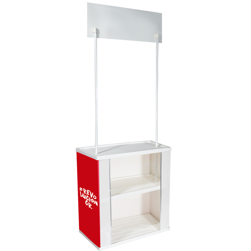 Promotion Counter  Display Booth Counter Foldable Promotion Table in Stock  for Advertising