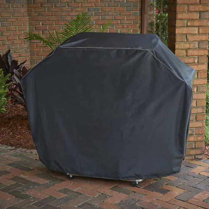 Grill Cover Waterproof BBQ Grill Cover, Polyester Easy On/Off, Dustproof Fade Resistant for Weber Char-Broil Nexgrill