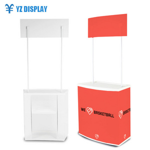 Promotion Counter  Display Booth Counter Foldable Promotion Table in Stock  for Advertising