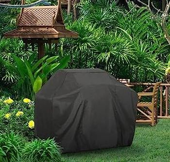 Grill Cover Waterproof BBQ Grill Cover, Polyester Easy On/Off, Dustproof Fade Resistant for Weber Char-Broil Nexgrill