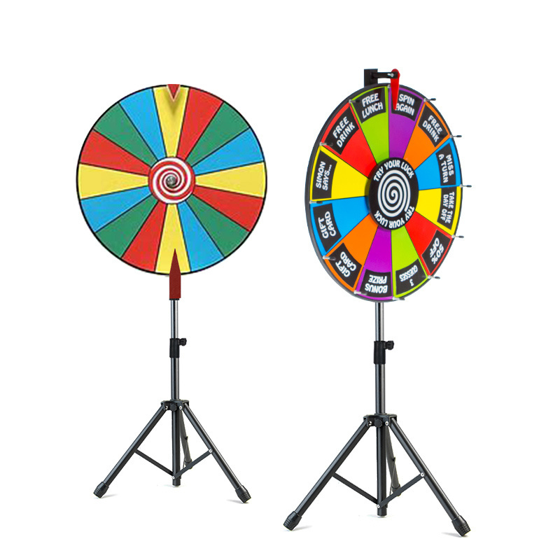 Fortune wheel of fortune tripod lucky stand  prize wheel for promotional advertising