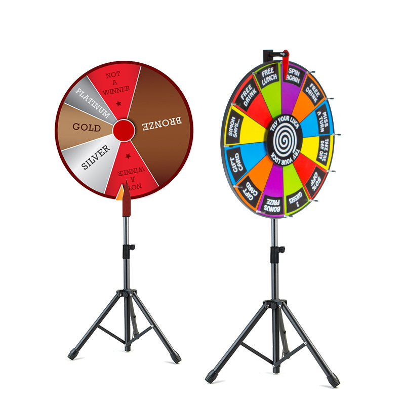 Fortune wheel of fortune tripod lucky stand  prize wheel for promotional advertising