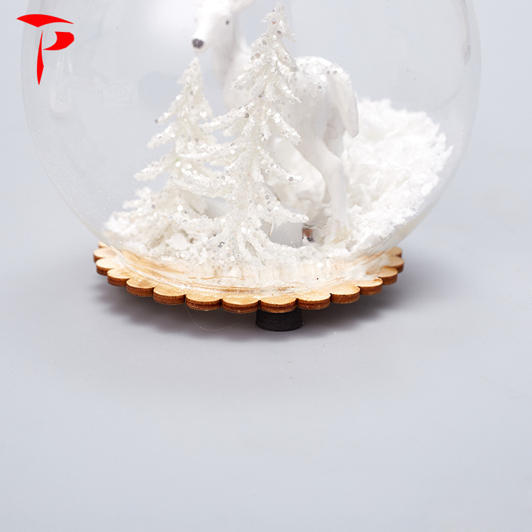 christmas glass ball Hanging Glass Tea Light Candle Holder Glass Terrarium Sphere Room Decoration LED Light