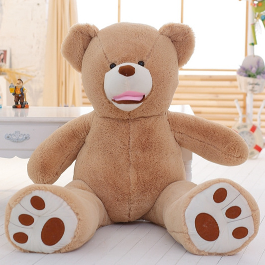 Giant teddy bear oversized America plush teddy bear unstuffed large size teddy bear skin for valentine's day