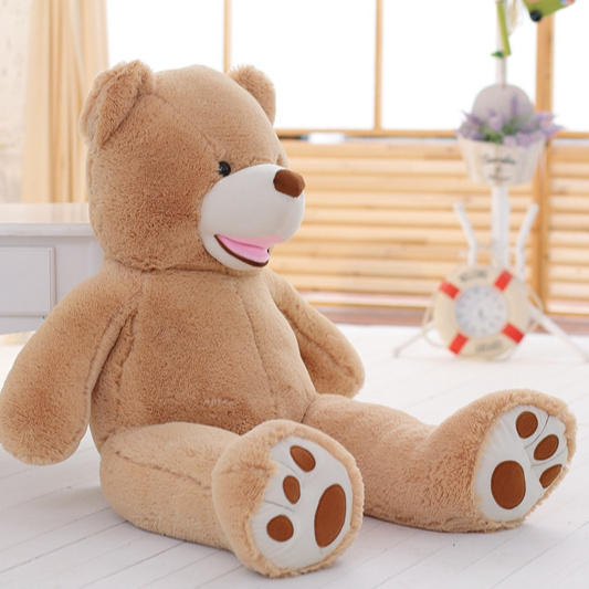 Giant teddy bear oversized America plush teddy bear unstuffed large size teddy bear skin for valentine's day