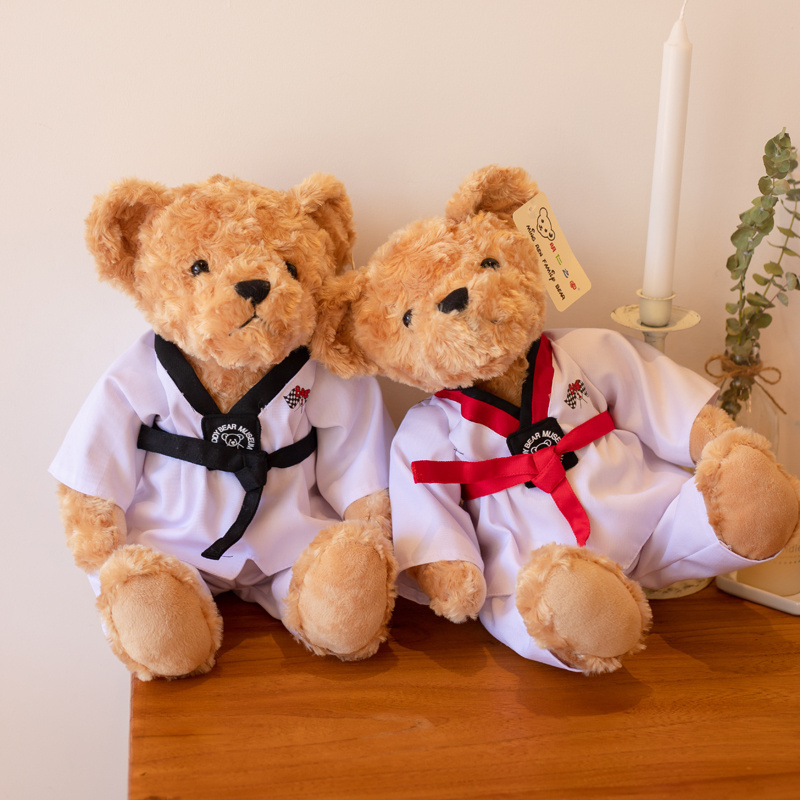 Taekwondo uniform Sweater Teddy Bear Soft Toy High Quality Cute Teddy Bear Plush Toys