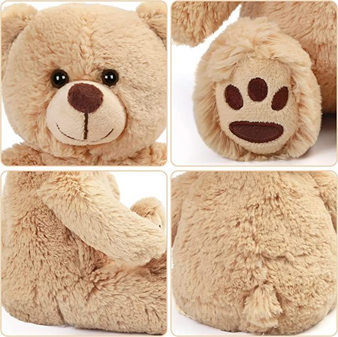 Classic bears stuffed animal soft plush toys 10inch cute brown teddy bear for valentines days gifts