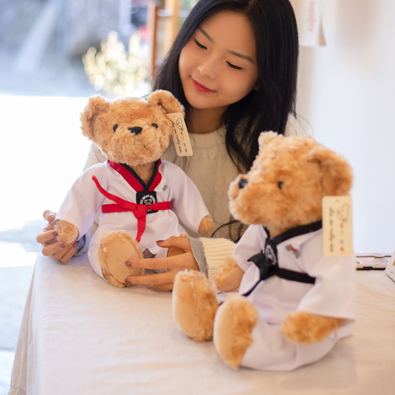 Taekwondo uniform Sweater Teddy Bear Soft Toy High Quality Cute Teddy Bear Plush Toys