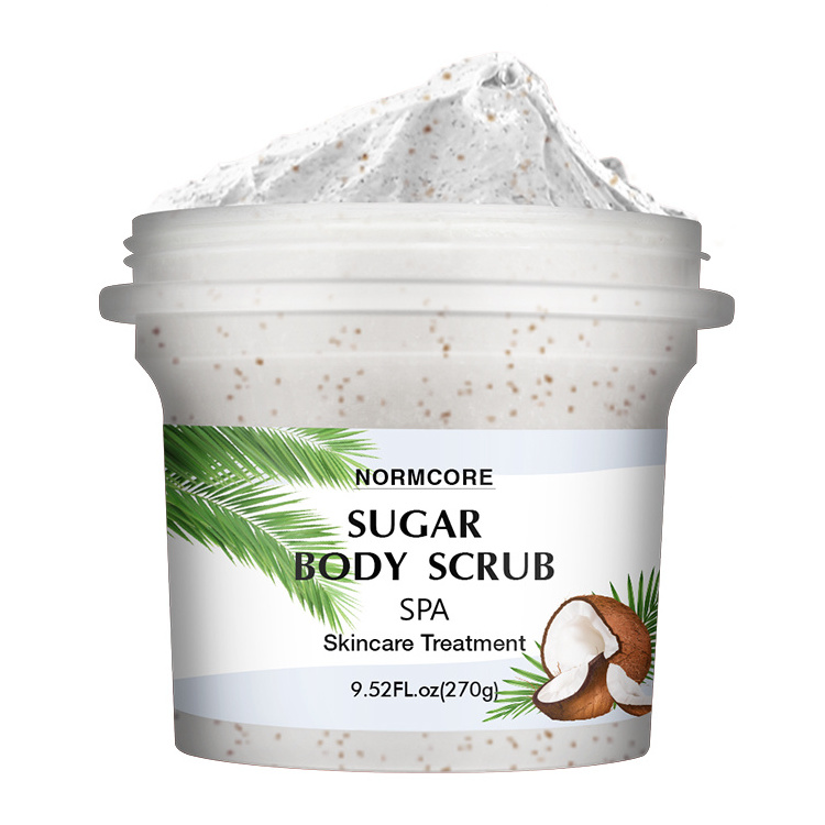 Organic Vegan Whitening Exfoliating Moisturizing Coffee Coconut Milk Fruit Salt Rainbow Sugar Body Scrubs Factory Manufacturer