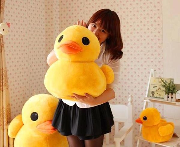 Duck Personalized Personalised Custom Logo Soft Plushies Plush Toys Big Yellow Duck Stuffed Animals