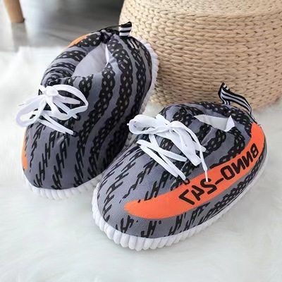 2024 cotton plush sneaker slippers winter one size fits all sneaker slippers sport slipper