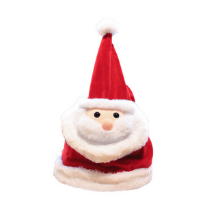 Plush Musical Christmas Hat Funny Dancing Singing Christmas Santa Hat With LED Light Up for Adult Kids