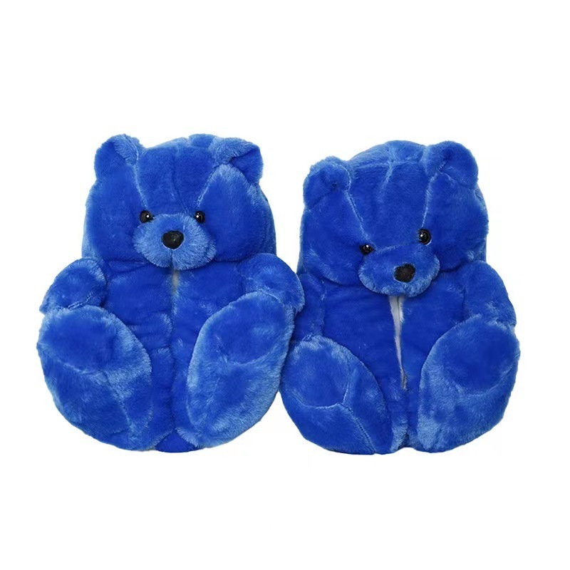 Wholesale New Teddy Bear Slipper Plush Slippers Animal House Bedroom Teddy Bear Slippers For Women