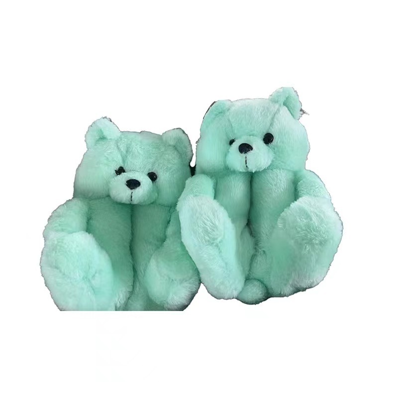 Wholesale New Teddy Bear Slipper Plush Slippers Animal House Bedroom Teddy Bear Slippers For Women