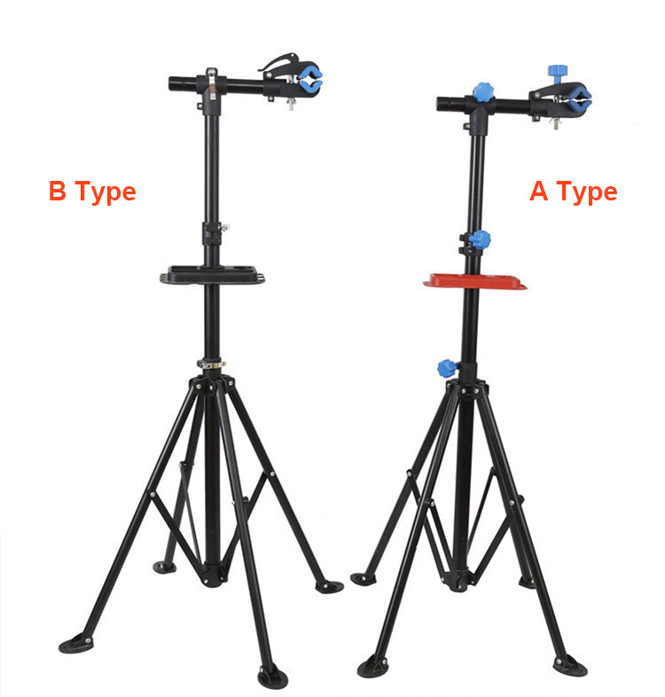 aluminium adjustable bike cycle foldable bicycle floor display rack repair station work stand