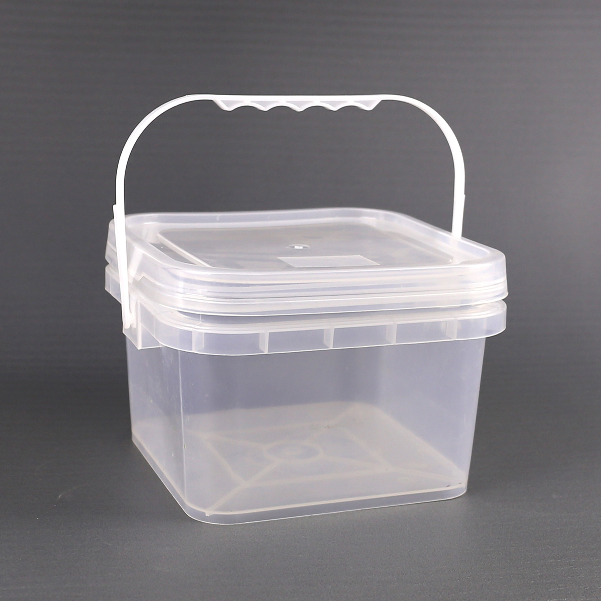 5 gallon Plastic Handle Packing paint Buckets 3l Square Food Clear Plastic Bucket