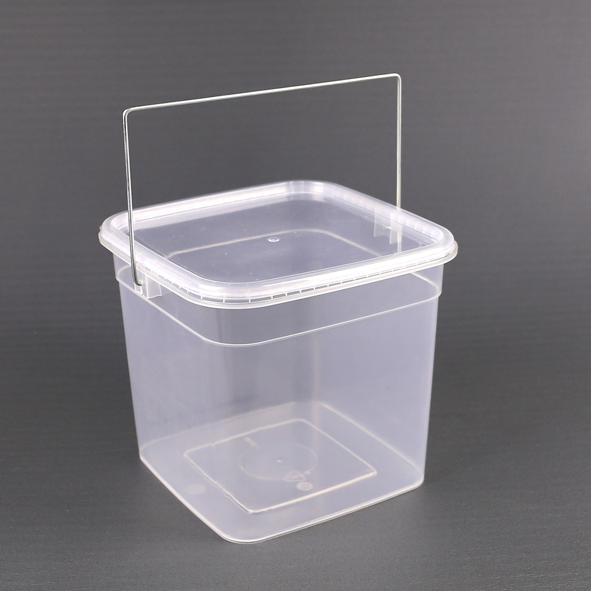 5 gallon Plastic Handle Packing paint Buckets 3l Square Food Clear Plastic Bucket