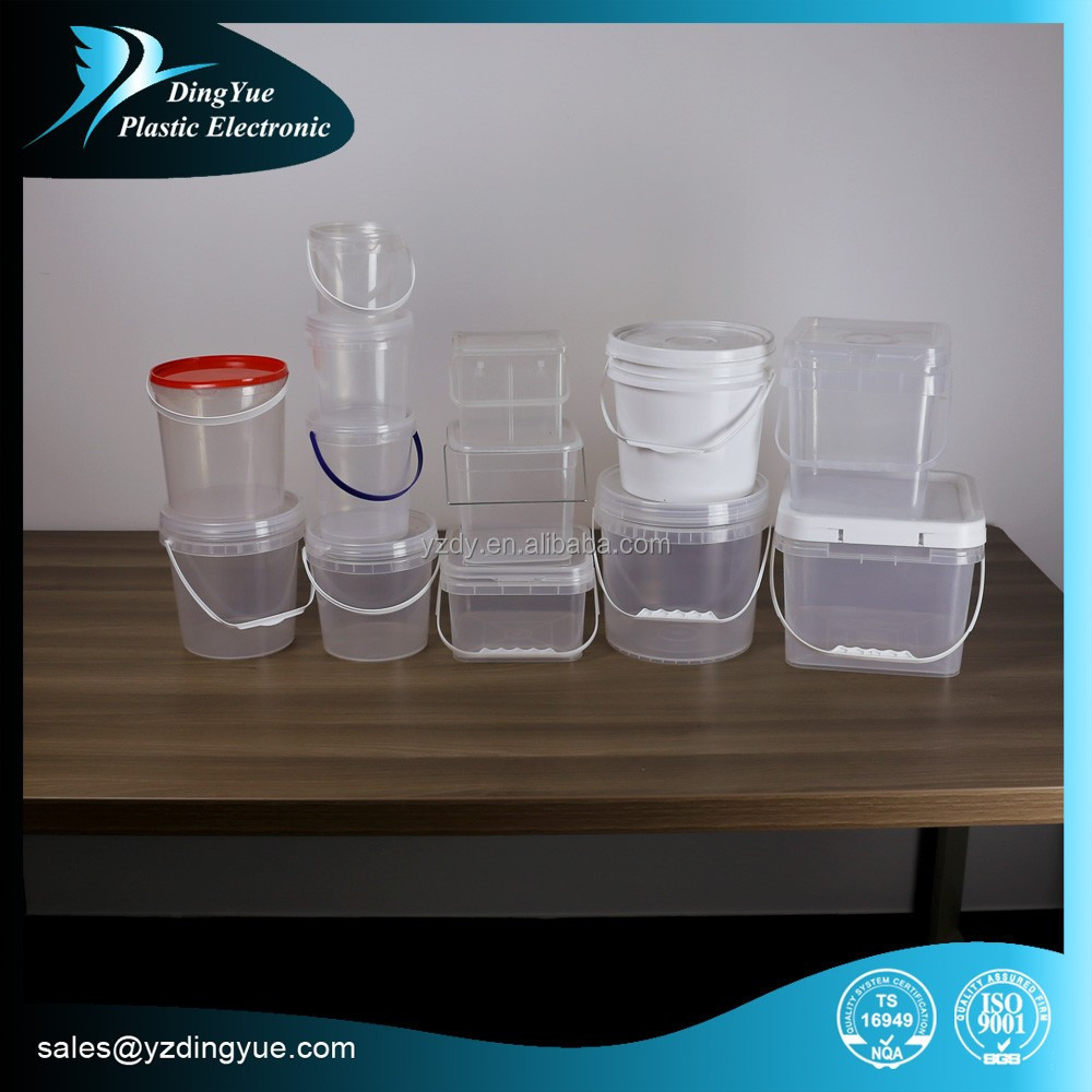 20L 25L Food Grade 5 Gallon 7 Gallon 750ml clear plastic buckets with lids