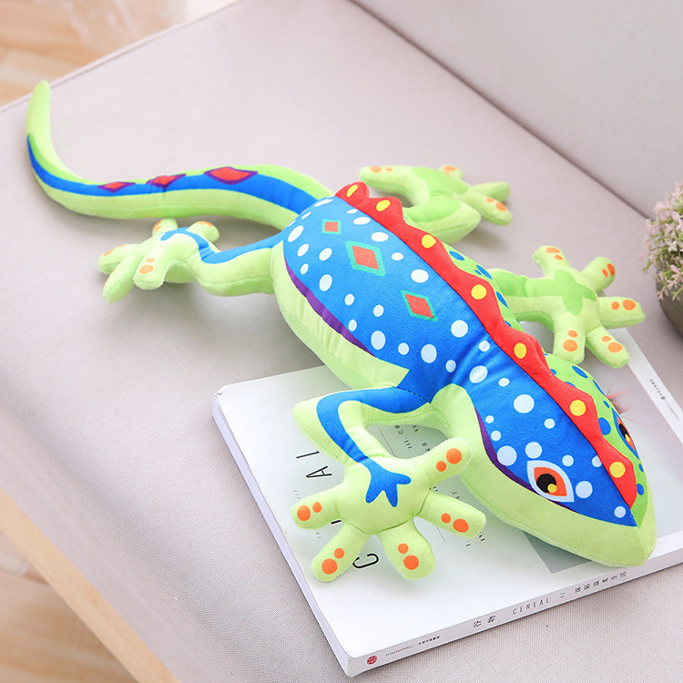 Good selling Simulated Q version creative chameleon lizard gecko cloth doll Stuffed toy plush toy