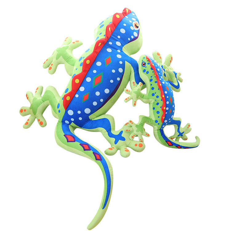 Good selling Simulated Q version creative chameleon lizard gecko cloth doll Stuffed toy plush toy