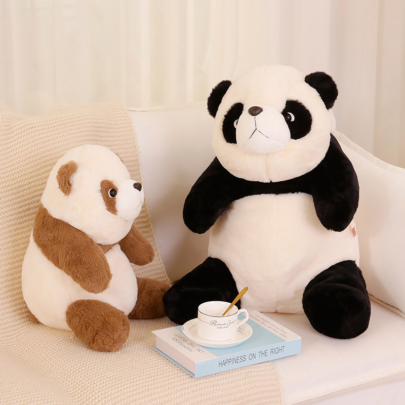 Cute Fat Panda Plush Toy Made In China Quality Assurance Furry Black And White Bear Bear Stuffed Toy Giant Panda Plush Toy