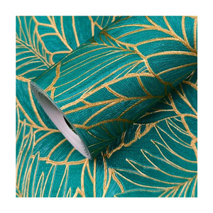 Innovative design room wallpaper home decoration floral dark green wallpaper