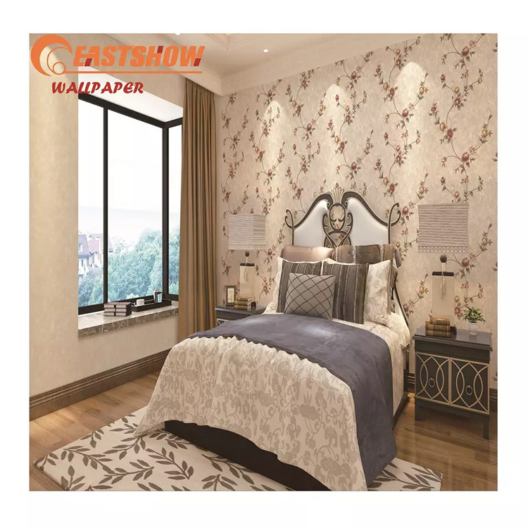 Interiors homes flower pattern wall murals 3d floral design peel and stick wallpaper