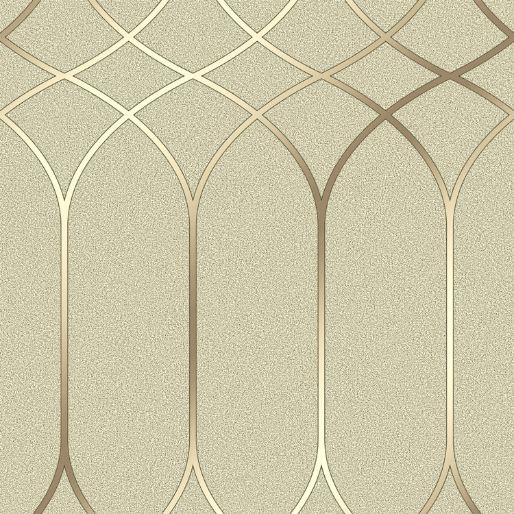 hot sale luxury geometric shining sparkle light gold foil metallic pvc wallpaper