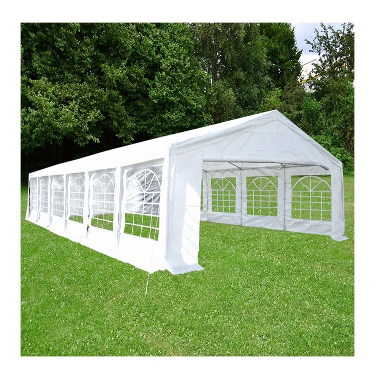 Outdoor white wedding marquee party tent 20x40 with ground bars