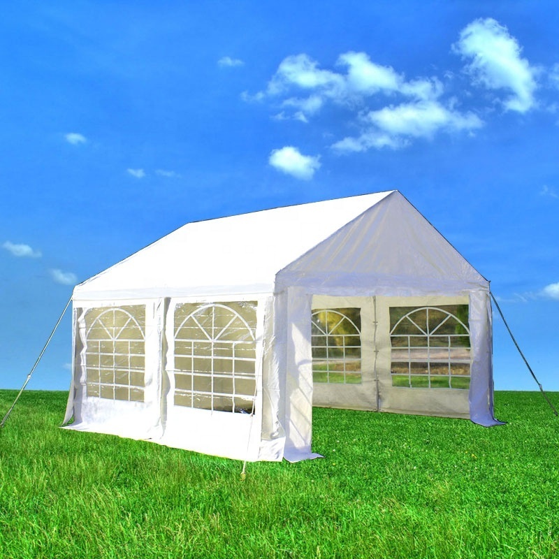 Commercial grade garden white party gazebo with sides 4x4m