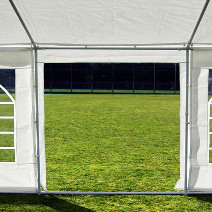 Outdoor white wedding marquee party tent 20x40 with ground bars