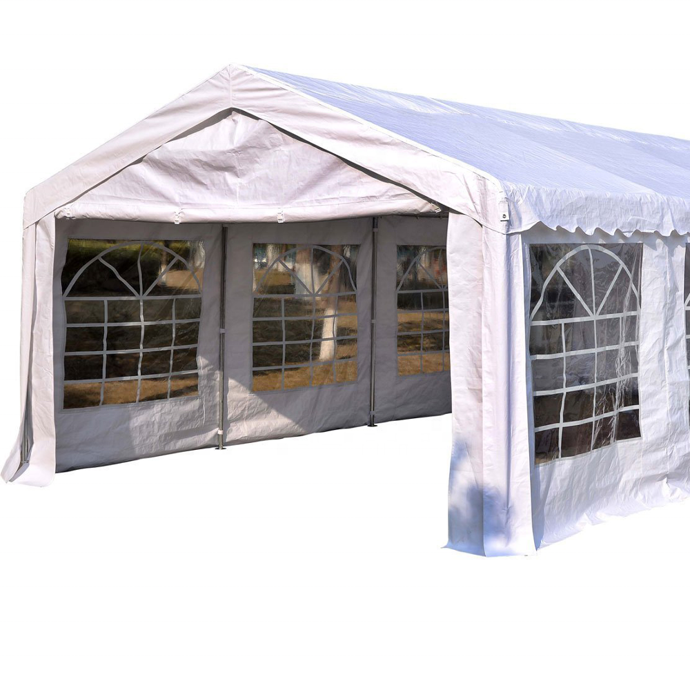 4 x 8 m small garden marquee wedding tent with wave edge