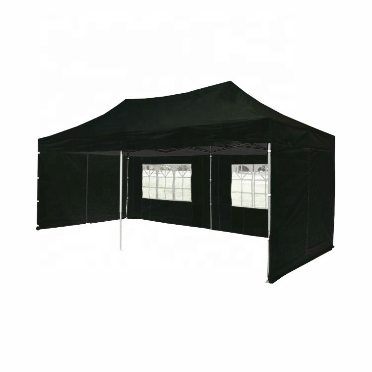 Custom ez pop up 10x20 large black canopy tent with aluminum frame