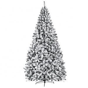 Artificial Pine Needle with Snow mixed Pointed PVC Xmas tree Christmas tree for Home Festival Decor