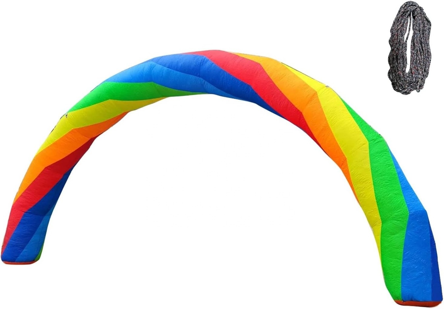 Custom lighted inflatable rainbow arch for event inflatable finish line arch