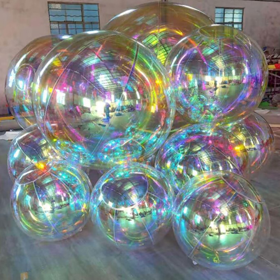 Wholesale Manufacturer Custom Balloons Giant PVC Inflatable Party Mirror Ball Sphere for Sale