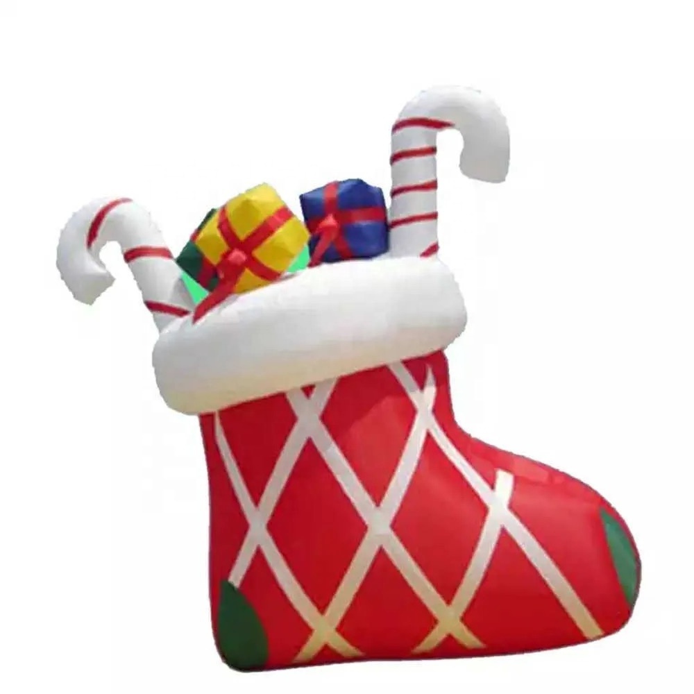 Giant Outdoor  Christmas Inflatable 6FT Inflatable Candy Canes Candy Cane Decorations