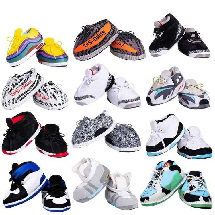 Winter Cotton Shoes Indoor Plush Slippers Warm Plush Home Sneaker Slippers Couple Unisex Shoes