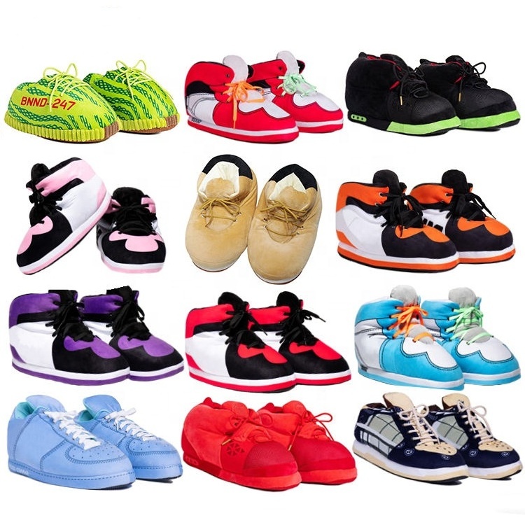 Winter Cotton Shoes Indoor Plush Slippers Warm Plush Home Sneaker Slippers Couple Unisex Shoes