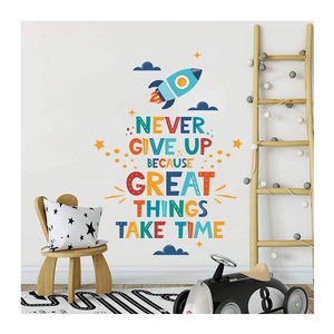 Custom Printing Room Decor Wallpaper For Kids PVC Large Wall Decals Vinyl Wall Sticker