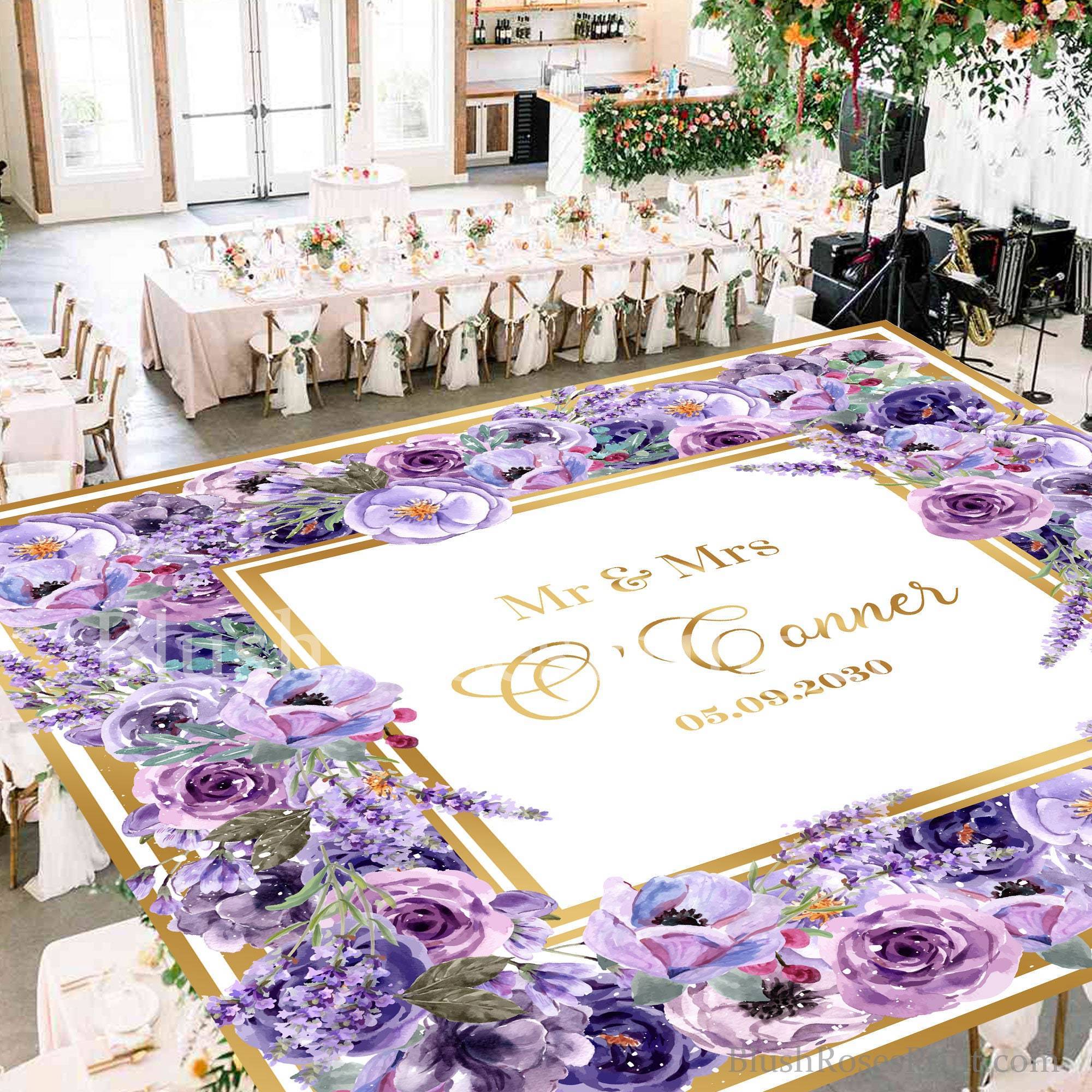 Custom Floor Decal sticker Wedding Dance Floor Pro Vinyl Wrap Gloss White Adhesive Floor Banner Sticker Decal Removable