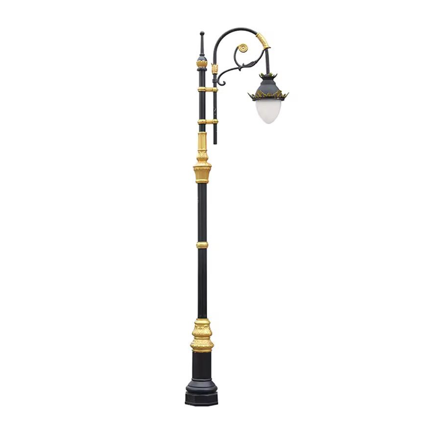 Simple outdoor landscape lighting IP65 villa community high pole street lamp 4M LED garden lamp