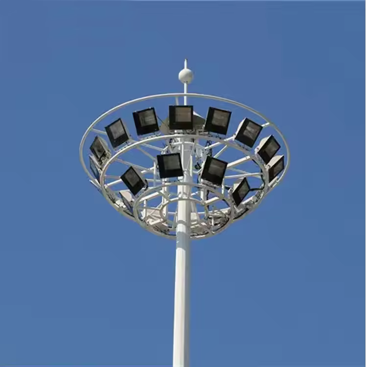 20m/25m/30m/35m/40m Hot-DIP Galvanized Steel Conical/Octagonal High Mast Light/Lighting Pole