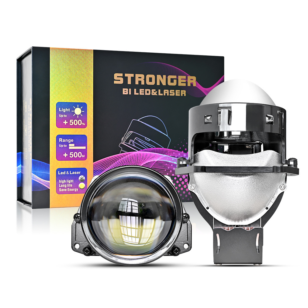 70W high power led headlight lenses 18000lm 3.0 inch bi led projector lens lamp for car 6000K cool light H4 Headlight bulbs