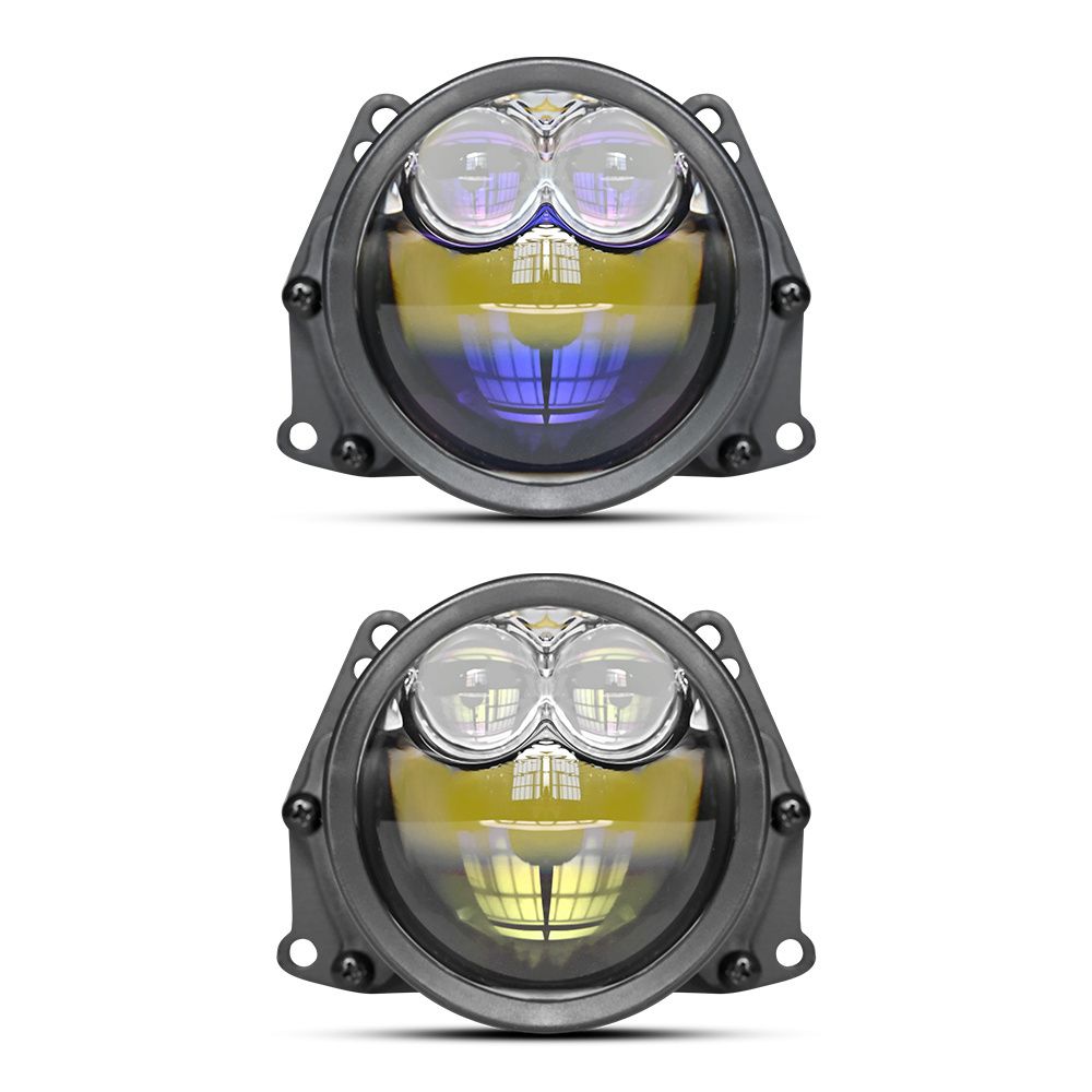 Factory BI led lens 3.0-inch laser lens headlights 90W bi led lenses projection lamp led headlights H4 lens H7 H11 9005