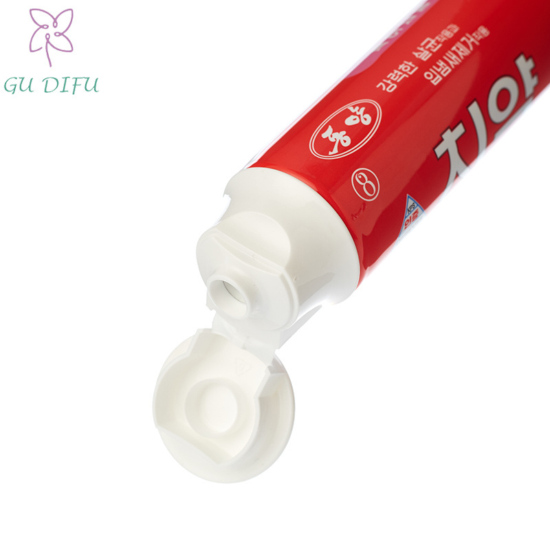 Custom toothpaste tube container packaging biodegradable squeeze aluminum plastic empty round tubes