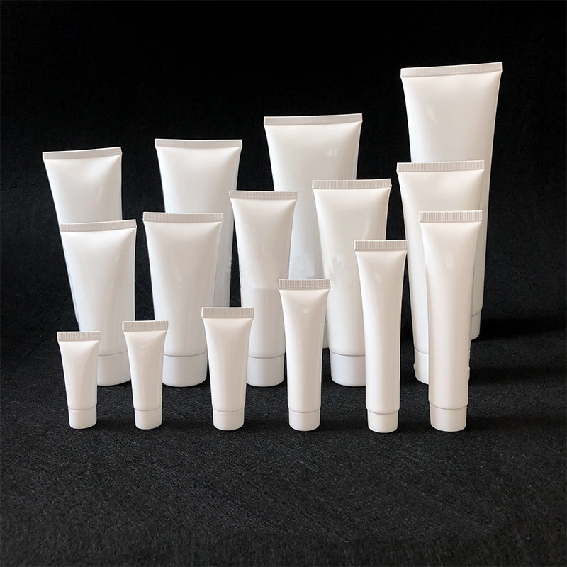 Empty Tube Skin Care Lotion Massage White Plastic Tube PE squeeze Tube Manufacturer Cosmetic Packaging 20g40g60g80g100g